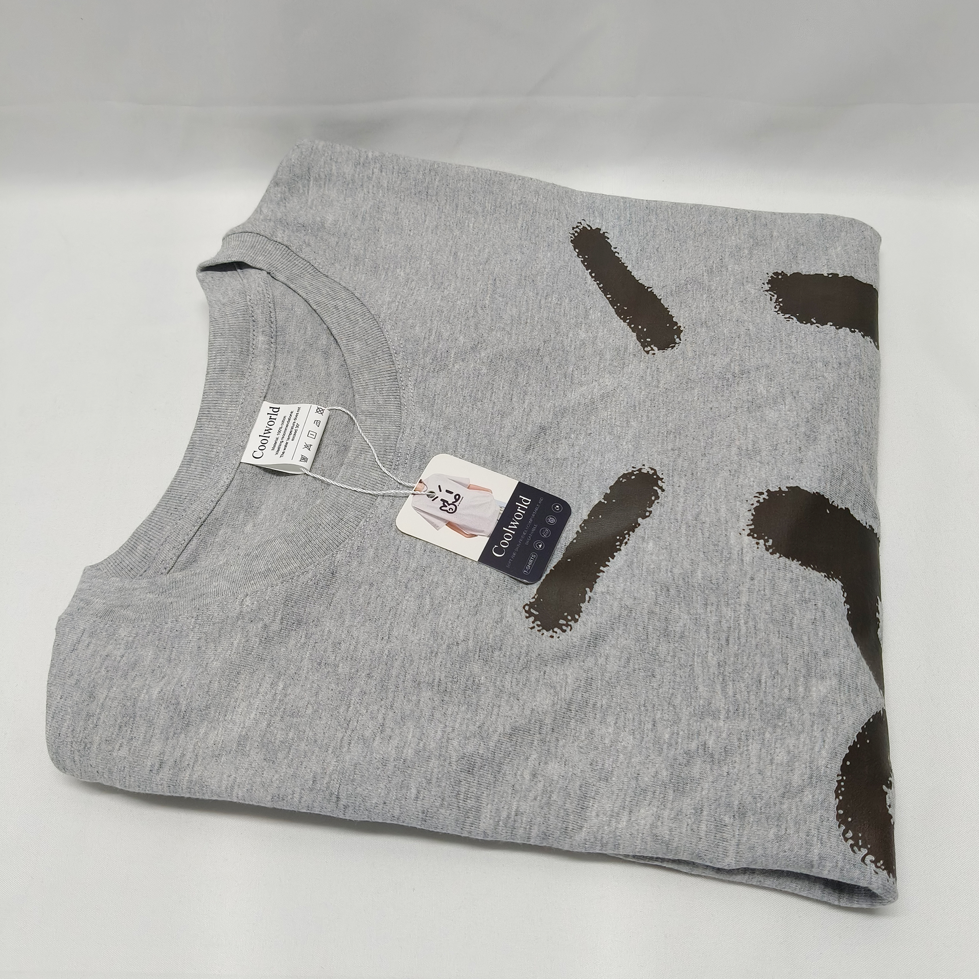 Coolworld-T-shirts,Oversized T Shirts for Vintage Acid Wash Basic Tees Loose Fit Baggy Shirts Workout Cotton Tshirt Tops - Image 9