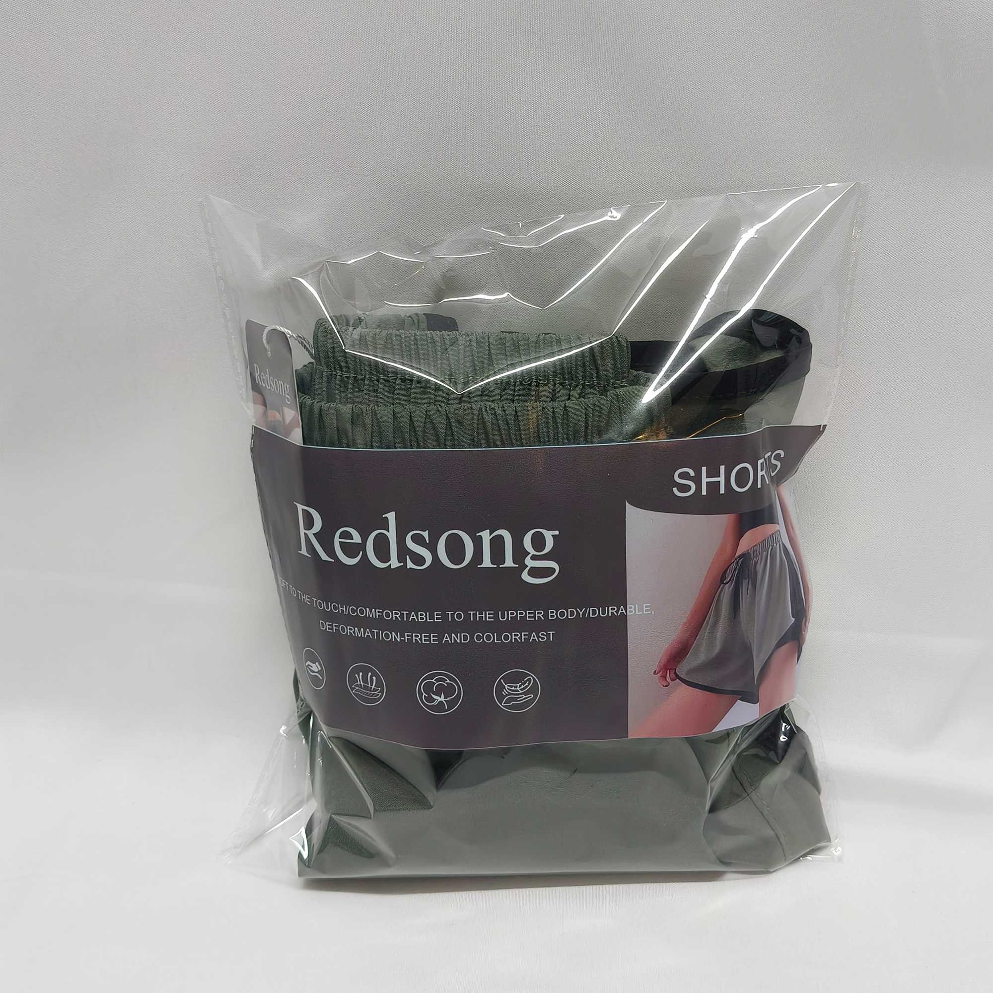 Redsong-Shorts,Womens Athletic Shorts Running Color Block Dolphin Shorts with Pockets and Drawstring. - Image 7