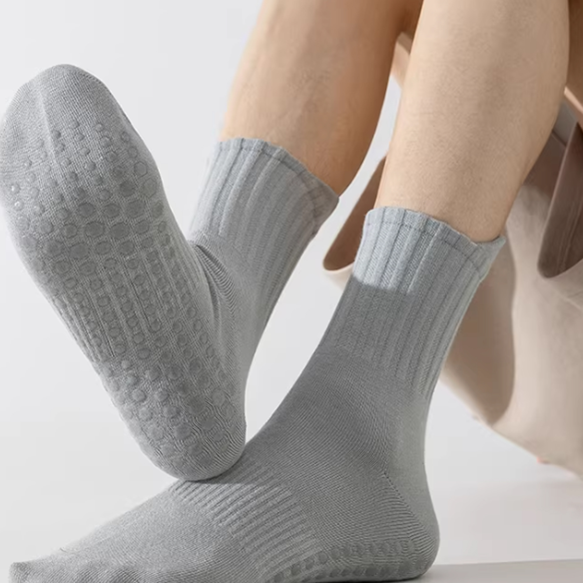Redsong-Yoga socks,Pilates Socks with Grips for Women,Womens Yoga Ballet Barre Hospital Gym Athletic Socks. - Image 2